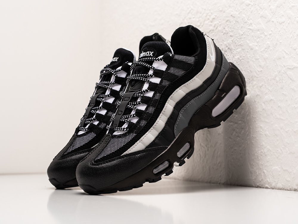 Nike air max 95 black leather hotsell